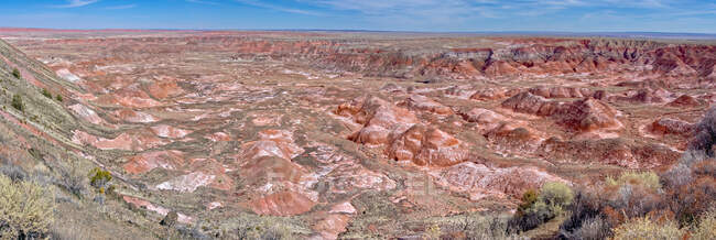 View from Tiponi Point, Petrified Forest National Park, Arizona, USA — Stock Photo
