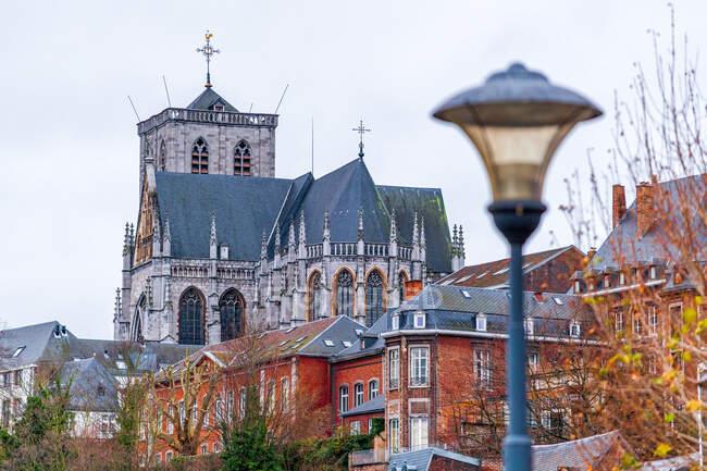 Uniite Pastorale Saint-Martin Church, Liege, Wallonia, Belgium — стокове фото