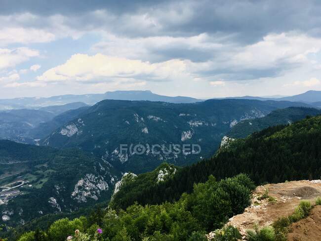 View from Mt Trebevic, Sarajevo, Bosnia and Herzegovina — Stock Photo