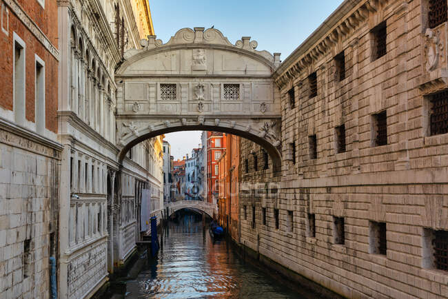 Ponte dei Sospiri e Palazzo Ducale, Palazzo, Cultura Italiana, Venezia, Veneto, Italia — Foto stock
