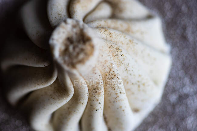 Nahaufnahme eines weißen und braunen Pilzes — Stockfoto
