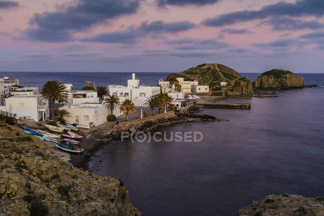 La isleta del Moro, Cabo de Gata, Almeria, Andalousie, Espagne — Photo de stock