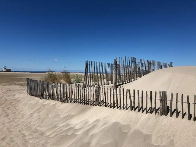 Hermosa vista de las dunas del mar báltico - foto de stock