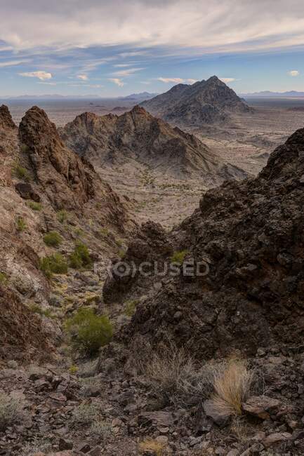 Mohawk Mountains vicino a Yuma, Arizona, USA — Foto stock