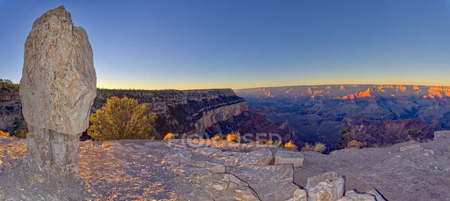 Shoshone Rock at Shoshone Point, South Rim, Grand Canyon, Arizona, EUA — Fotografia de Stock