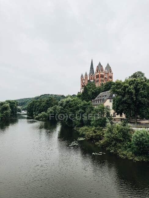 Catedral de Limburgo, Limburg an der Lahn, Hesse, Alemania - foto de stock
