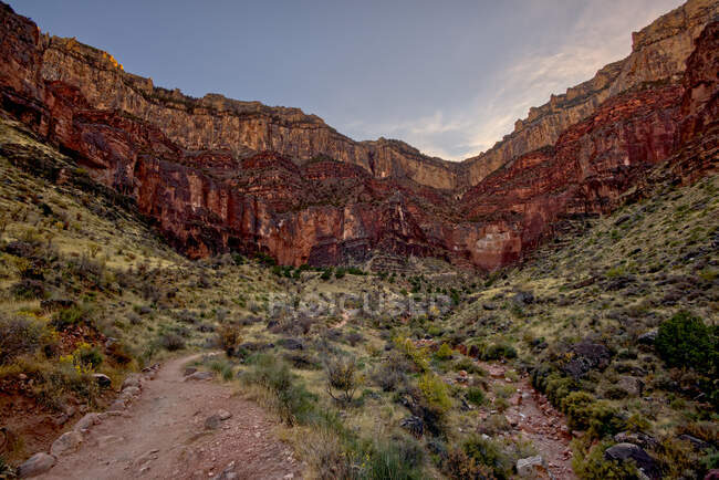Bright Angel Canyon, Südrand, Grand Canyon, Arizona, USA — Stockfoto