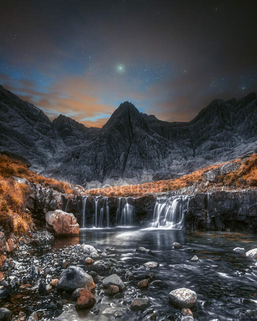 Fairy Pools, Coire ne Creiche, Cullins, Isola di Skye, Scozia, Regno Unito — Foto stock