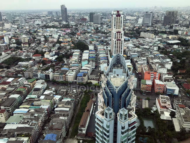 Skyline della città, Bangkok, Thailandia — Foto stock