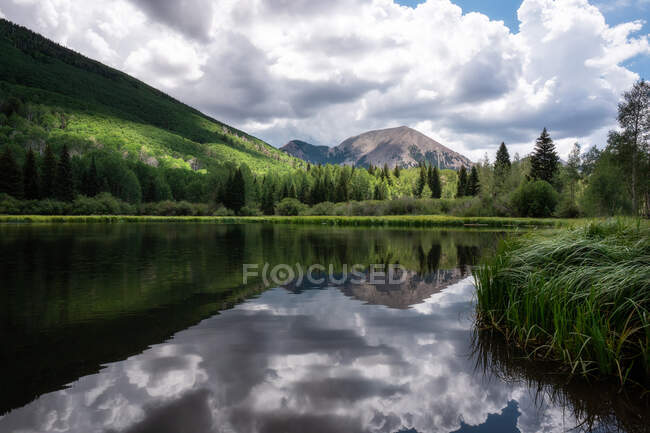 Warner Lake, La Sal mountains, Utah, United States — Stock Photo