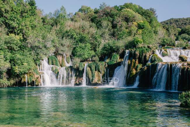 Cascata Roski, Parco nazionale di Krka, Croazia — Foto stock