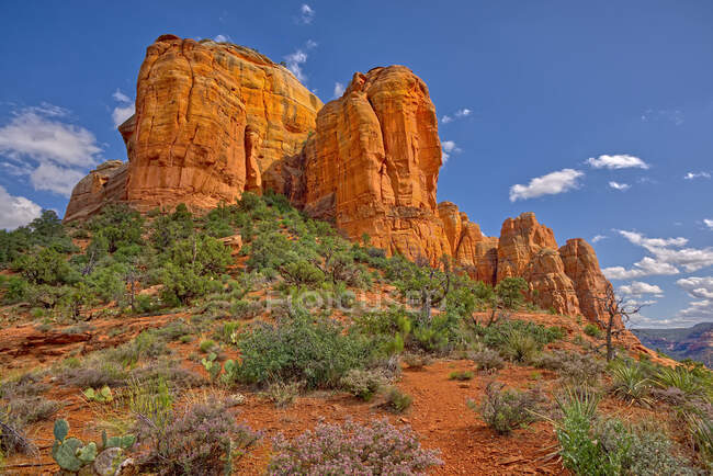 Vue panoramique de Cathedral Rock à Sedona, Arizona — Photo de stock