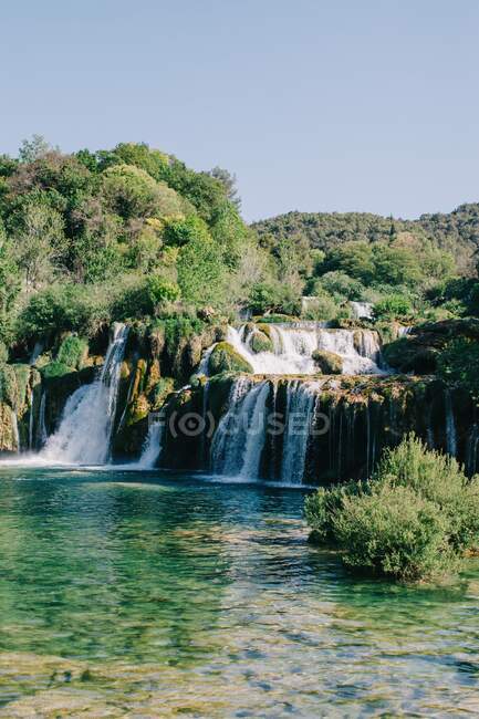 Roski Waterfall, Krka National Park, Croatia — Stock Photo
