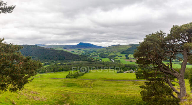 Ländliche Landschaft, Rob Roy Way, Schottland, Vereinigtes Königreich — Stockfoto