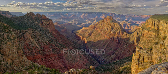 Canyon view from East Buggeln Hill, South Rim, Grand Canyon, Arizona, Estados Unidos - foto de stock