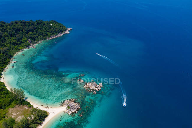 Keke Bay, isola di Pulau Perhentian Besar, Tenrengganu, Malesia — Foto stock