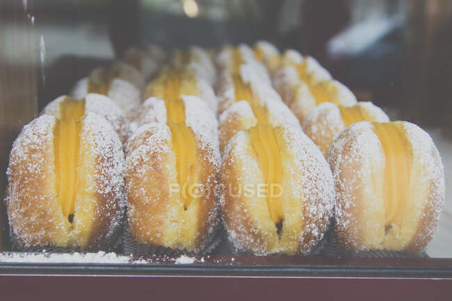 Bola de Berlim pastries, Portugal — Stock Photo
