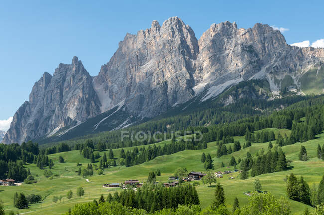 Paisagem montanhosa nas Dolomitas, Belluno, Veneto, Itália — Fotografia de Stock
