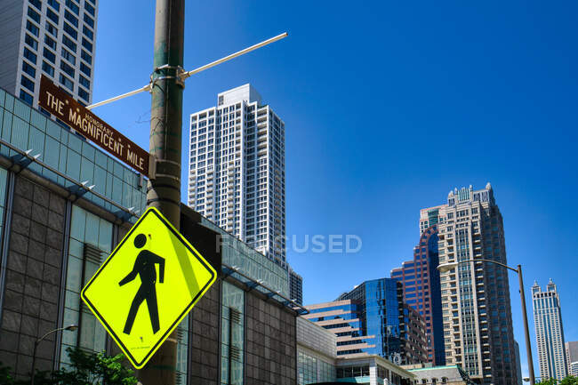 The Magnificent Mile sign, Chicago, Illinois, Stati Uniti — Foto stock