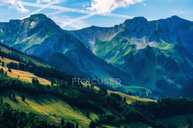 Mountain landscape in Switzerland — Stock Photo