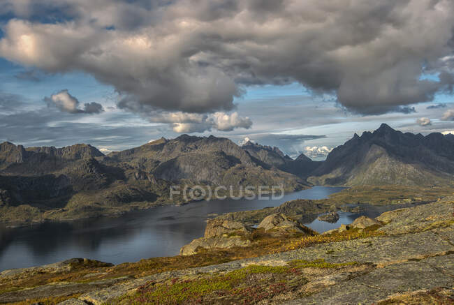 Raftsundet, Vagan, Lofoten, Nordland, Noruega — Fotografia de Stock