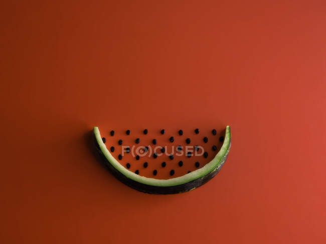 Conceptual slice of watermelon — Stock Photo