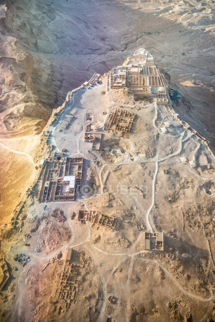 Veduta aerea di Masada, Israele — Foto stock