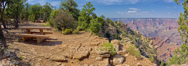 Shoshone point picnic area, south rim, grand canyon, ariage, situated states — стоковое фото