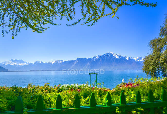 Lac Léman (Lac Leman), Montreux, Suisse — Photo de stock