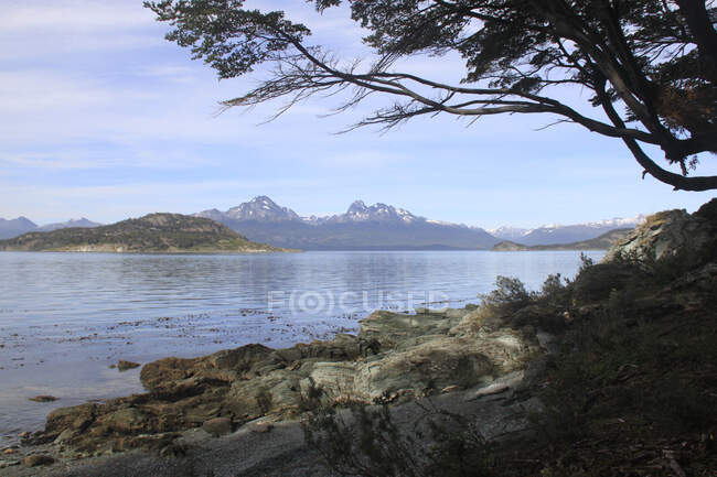 Bahía Lapataia, Parque Nacional Tierra del Fuego, Patagonia, Argentina - foto de stock