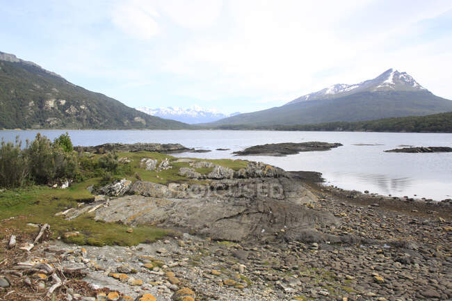 Lago Roca, Parque Nacional Tierra del Fuego, Patagonia, Argentina - foto de stock