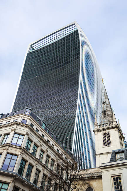 Сайт міста з 20 Фенчерч-стріт, Лондон, Велика Британія — стокове фото