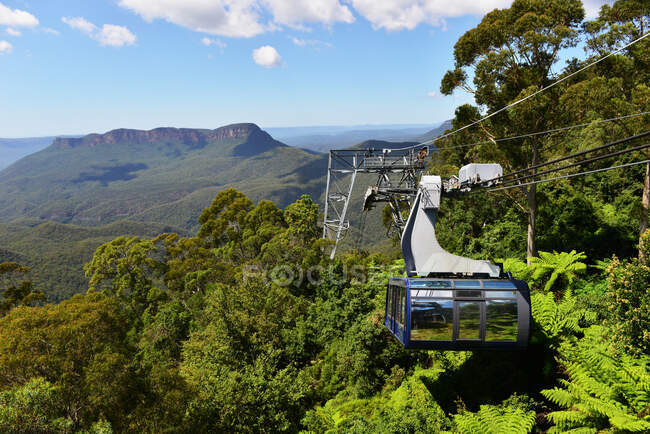 Funivia, Blue Mountains, Nuovo Galles del Sud, Australia — Foto stock