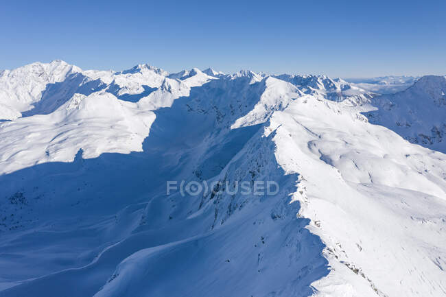 Paisaje de montaña cubierto de nieve, Gastein, Salzburgo, Austria - foto de stock