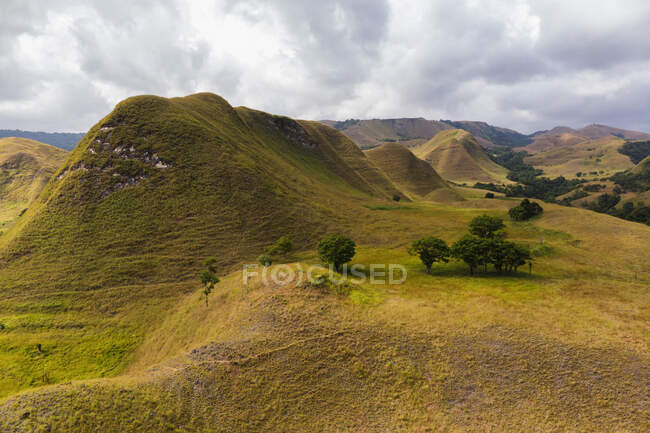 Ländliche Landschaft, Tanggedu, Ost-Sumba, Ost-Nusa Tenggara, Indonesien — Stockfoto