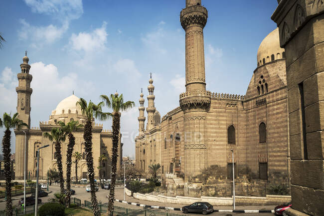 Мечеть-Мадрасса Султана Хасана, пагорб Мокаттам, Каїр, Єгипет — стокове фото