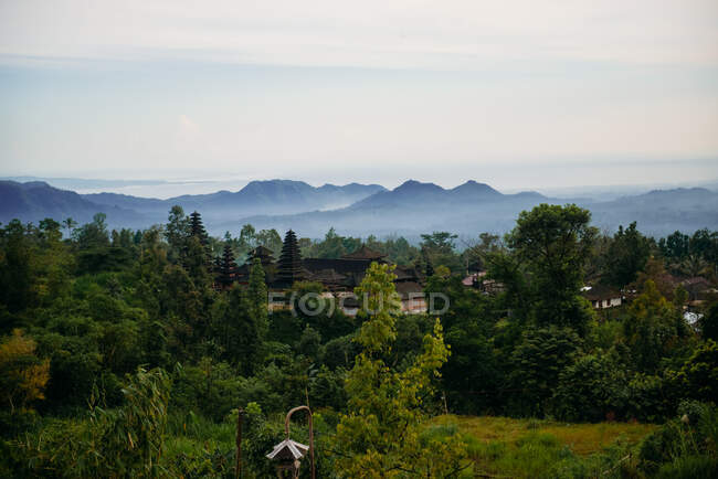 Montanha vista paisagem, Bali, Indonésia — Fotografia de Stock