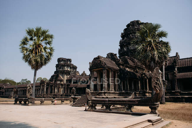 Templo ruínas, Angkor Wat, Siem Reap, Camboja — Fotografia de Stock