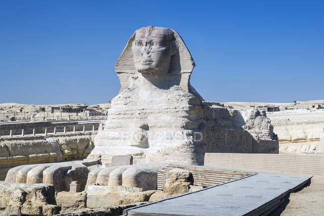 View of great Sphinx, Giza near Cairo, Egypt — Stock Photo