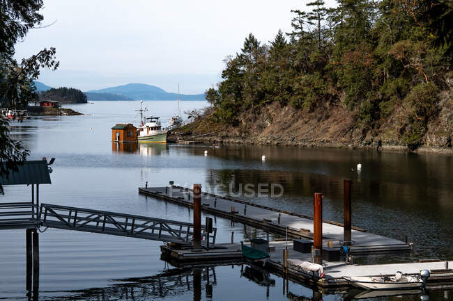 Coastal jetty, British Columbia, Canada — Stock Photo