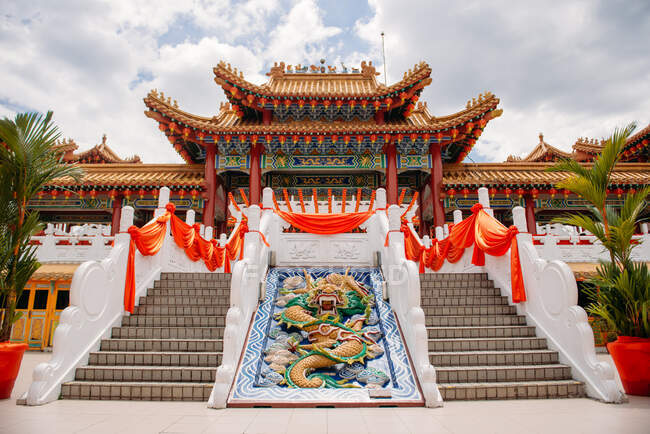 Templo Thean Hou, Kuala Lumpur, Malasia - foto de stock