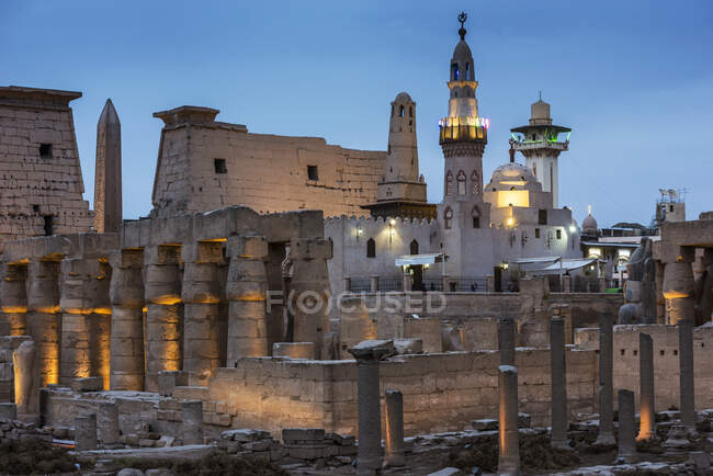 Ancient church in the Temple of Luxor, Luxor, Egypt — Stock Photo