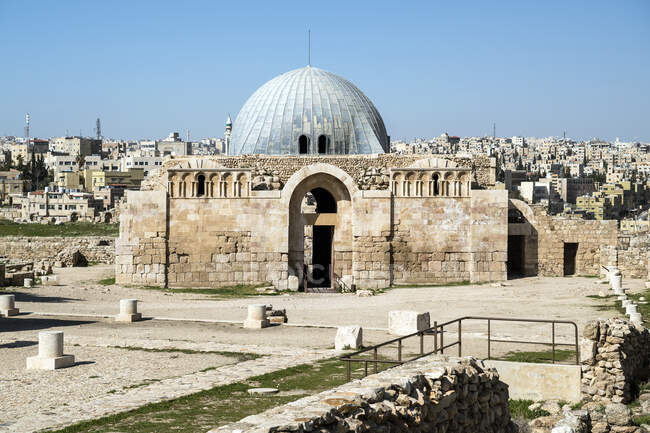 Palais omeyyade sur la colline de la Citadelle, Amman, Jordanie — Photo de stock