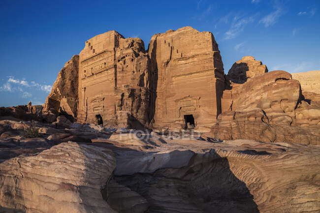 Antiche tombe, Petra, Giordania — Foto stock
