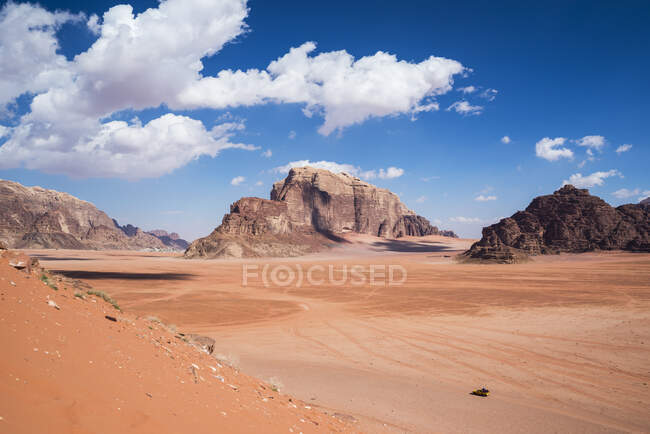 Jebel Rum mountain, Wadi Rum, Jordanie — Photo de stock