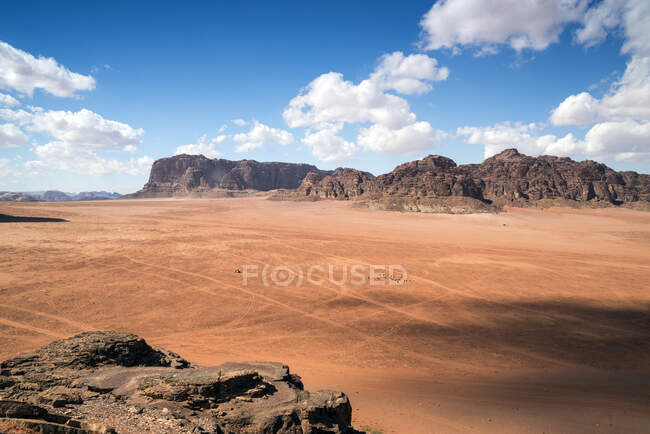 Desert landscape, Wadi Rum, Jordan — Stock Photo