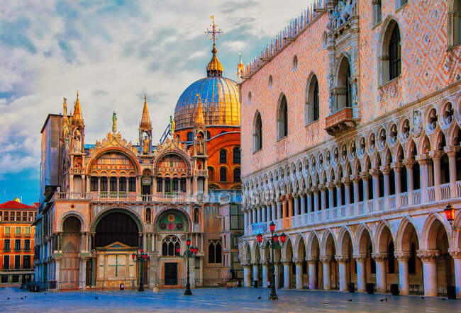 St. Mark`s Square, Venice, Veneto, Italy — стокове фото