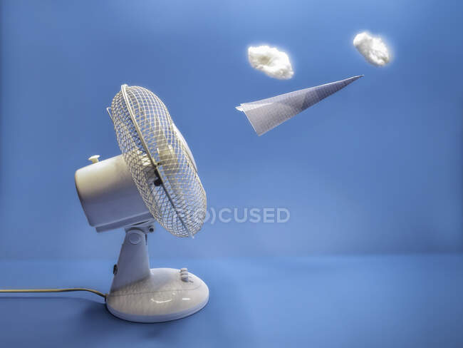 Conceptual aircraft flying in the sky — Stock Photo