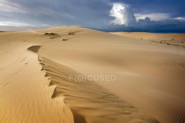 Dune di sabbia del deserto, Mui Ne, provincia di B? nh Thuan, Vietnam — Foto stock