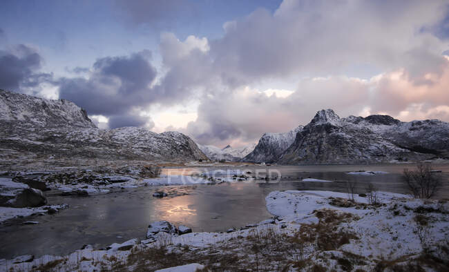 Paesaggio rurale, Lofoten, Nordland, Norvegia — Foto stock
